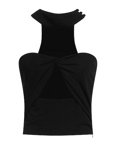 JACOB LEE Off-the-shoulder top Black 100% Viscose