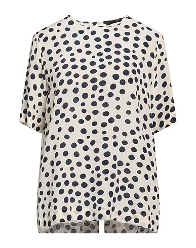 SEVENTY VENEZIA Silk top 100% Silk, Mother-of-pearl