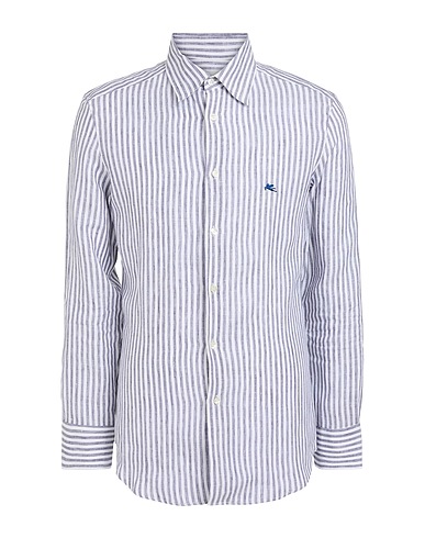 ETRO Striped shirt Midnight blue 100% Cotton