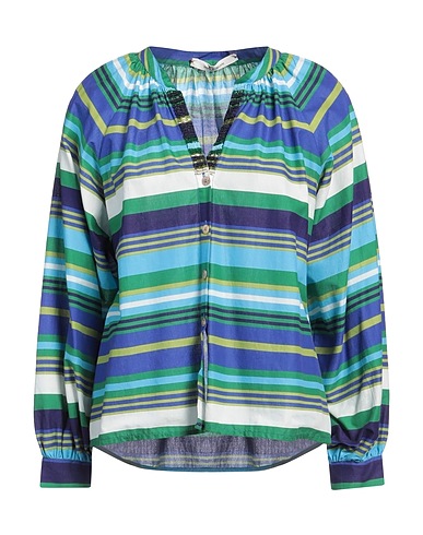 MALÌPARMI Striped shirt Blue 100% Cotton