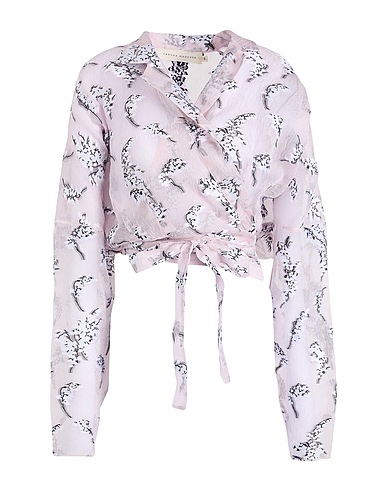 SANDRA MANSOUR Top Light pink 51% Polyester, 47% Silk, 2% Polyamide
