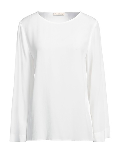 KARTIKA Top White 83% Acetate, 17% Silk