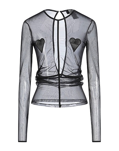 FIORUCCI Top Black 82% Polyamide, 18% Elastane