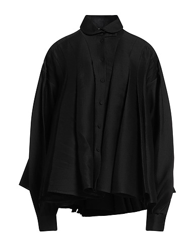 LENA LUMELSKY Solid color shirts & blouses Black 100% Cotton