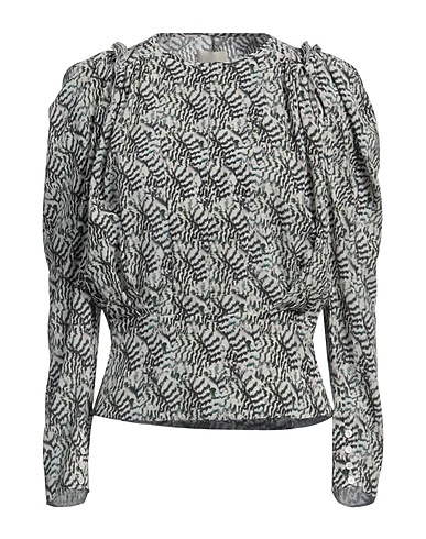 ISABEL MARANT Top Dark green 91% Silk, 9% Elastane