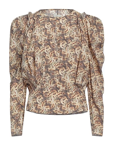 ISABEL MARANT Top Ivory 91% Silk, 9% Elastane