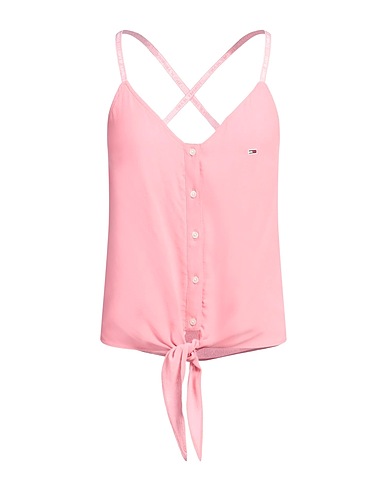 TOMMY JEANS Top Pink 100% Polyester