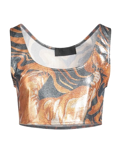 ALBERTA FERRETTI Top ATHLEISURE Copper 94% Polyester, 6% Elastane