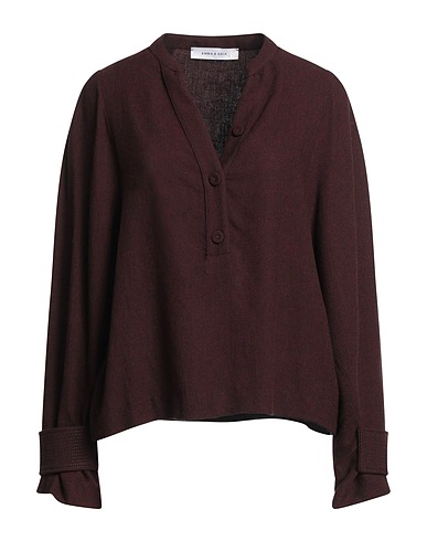 EMMA & GAIA Top Burgundy 85% Viscose, 15% Wool