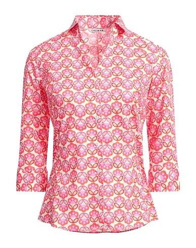CALIBAN Hemden und Blusen mit Blumen Rosa 98% Baumwolle, 2% Elastan