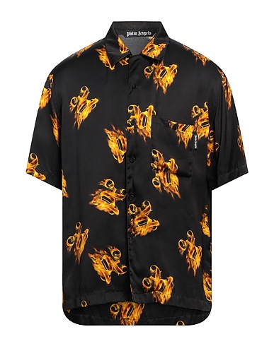 PALM ANGELS Patterned shirt Black 100% Viscose