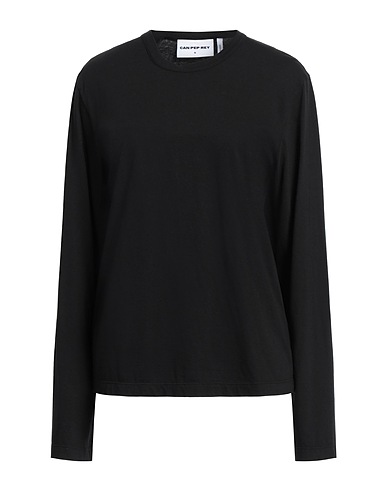 CAN PEP REY Basic T-Shirt Black 100% Organic cotton