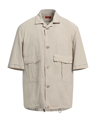 BARENA Solid colour shirt Beige 100% Cotton