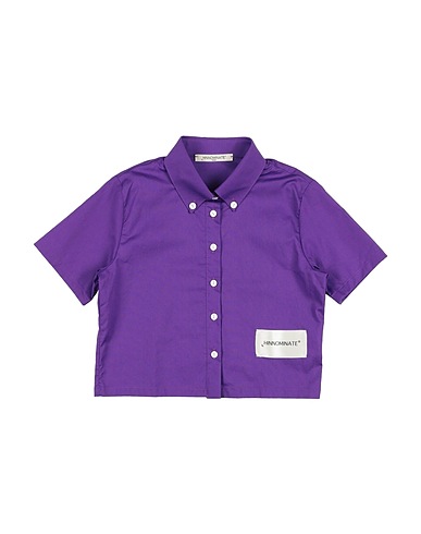 HINNOMINATE Camicie  e bluse fantasia Viola 100% Cotone