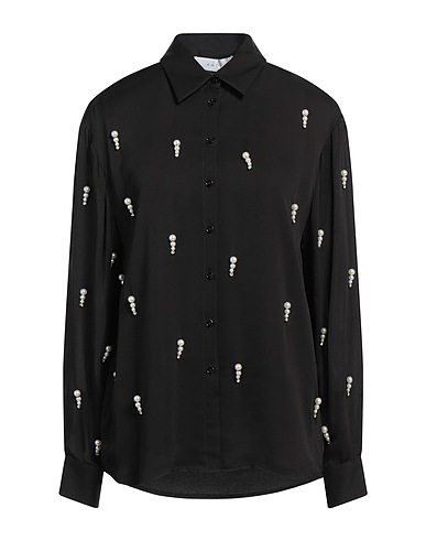 KAOS Hemden Schwarz 100% Viskose