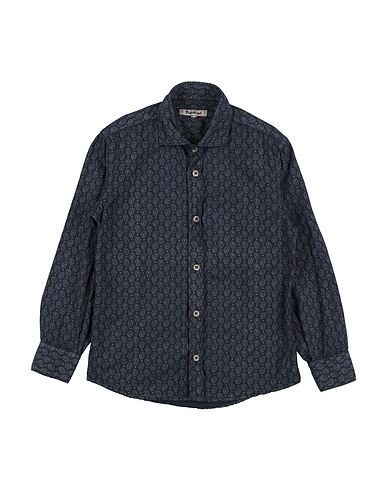 NUPKEET Patterned shirt Midnight blue 100% Cotton