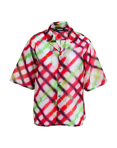 DSQUARED2 Patterned shirts & blouses Red 100% Polyamide