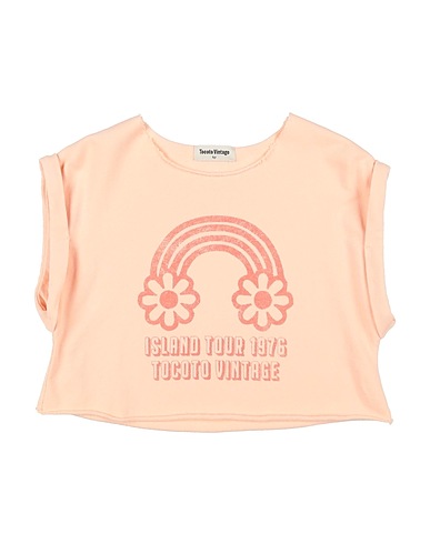 TOCOTO VINTAGE Sweatshirt Salmon pink 100% Cotton