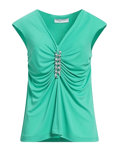 CARLA RUIZ Top Green 94% Polyester, 6% Elastane