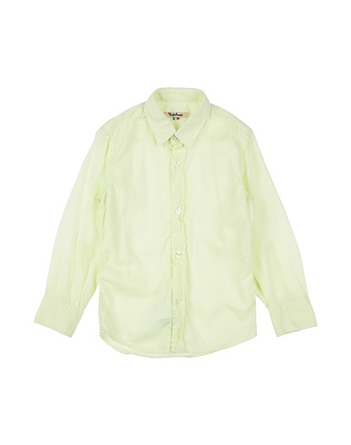 NUPKEET Solid color shirt Light green 100% Cotton