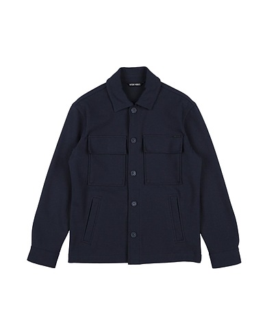 ANTONY MORATO Solid colour shirt Midnight blue 55% Polyester, 40% Cotton, 5% Elastane