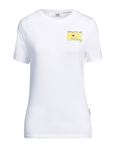 ICE ICEBERG T-shirt Off white 95% Cotone, 5% Elastan