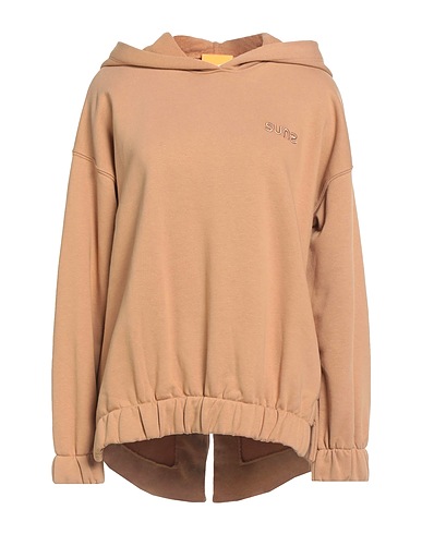 SUNS BOARDS Hooded track jacket  Camel 88% Cotton, 12% Polyester