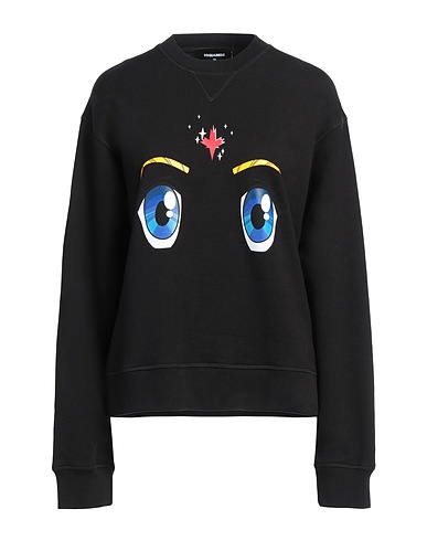 DSQUARED2 Sweatshirt Schwarz 100% Baumwolle