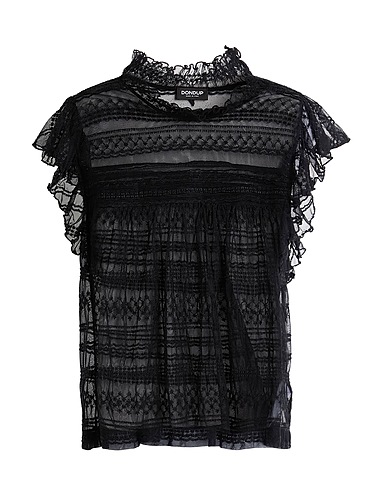 DONDUP Top Black 50% Polyamide, 40% Cotton, 10% Polyester