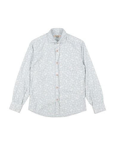 NUPKEET Patterned shirt Light grey 100% Cotton