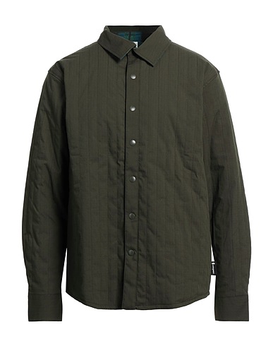 COTOPAXI Solid color shirt Military green 66% Cotton, 31% Nylon, 3% Elastane
