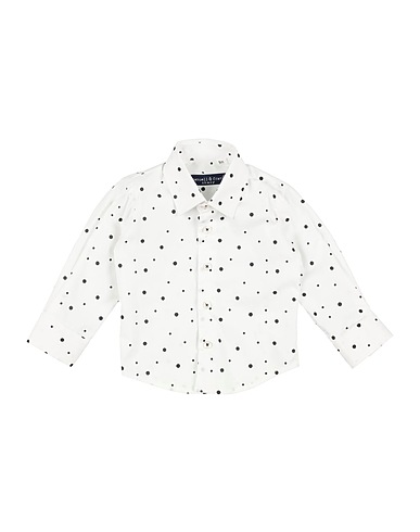 MANUELL & FRANK Patterned shirt White 100% Cotton