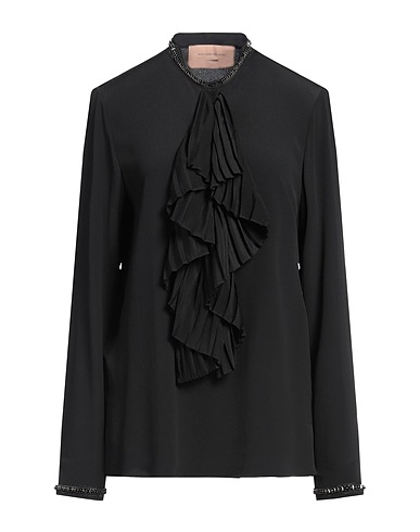 ALESSANDRO DELL'ACQUA x ELENA MIRÒ Top Nero 78% Acetato, 17% Seta, 5% Poliammide