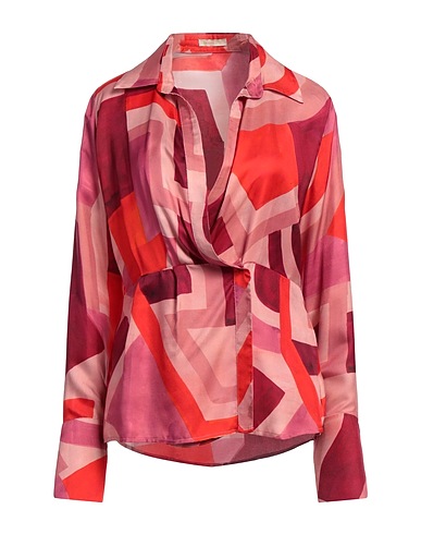 HANAMI D'OR Patterned shirts & blouses Red 68% Viscose, 32% Silk