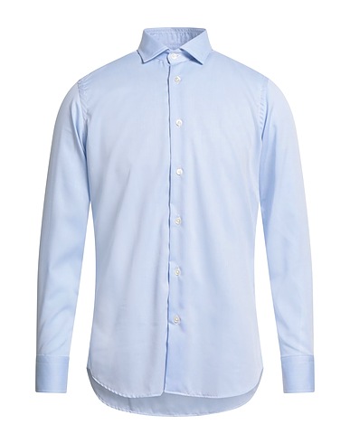 BAGUTTA Camicia tinta unita Celeste 72% Cotone, 25% Poliammide, 3% Elastan