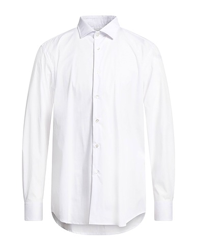 BAGUTTA Camicia tinta unita Bianco 72% Cotone, 25% Poliammide, 3% Elastan