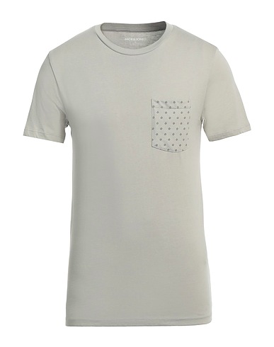 JACK & JONES T-shirt Sage green 100% Cotton