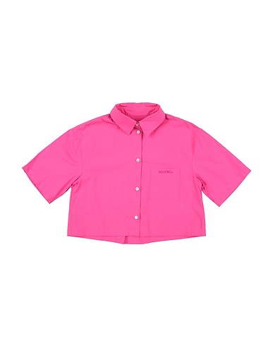 MAX&Co. Hemden und Blusen einfarbig Fuchsia 100% Baumwolle