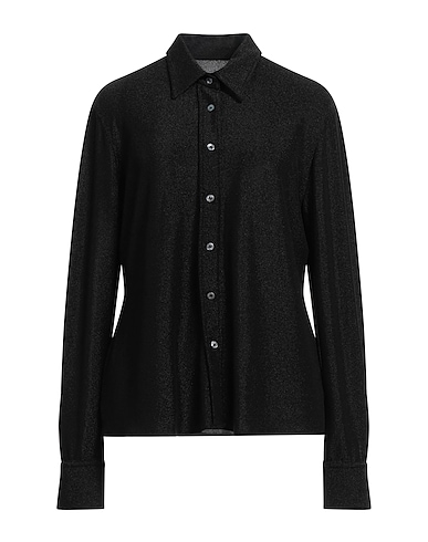 CALIBAN Solid color shirts & blouses Black 74% Polyamide, 23% Metallic Polyester, 3% Elastane