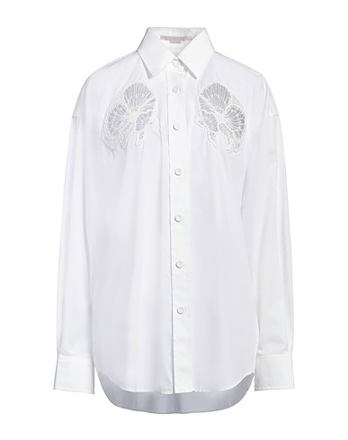 STELLA McCARTNEY Lace shirts & blouses White 100% Cotton, Viscose