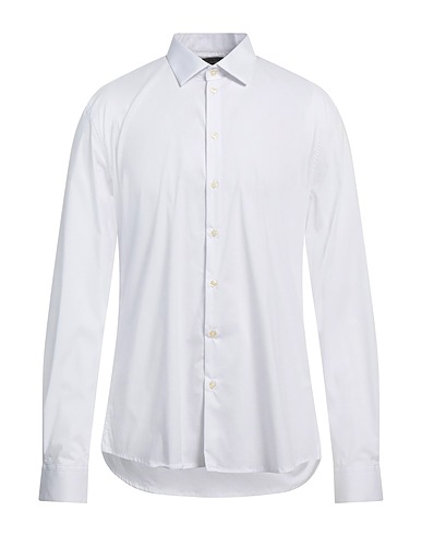 GAUDÌ Camicia tinta unita Bianco 69% Cotone, 26% Poliammide, 5% Elastan