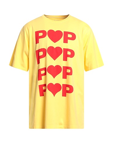 POP TRADING COMPANY T-Shirt Gelb 100% Baumwolle