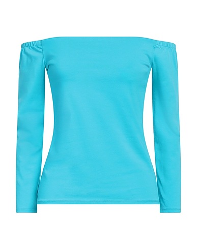 SUSY-MIX Top spalle scoperte Turchese 95% Cotone, 5% Elastan