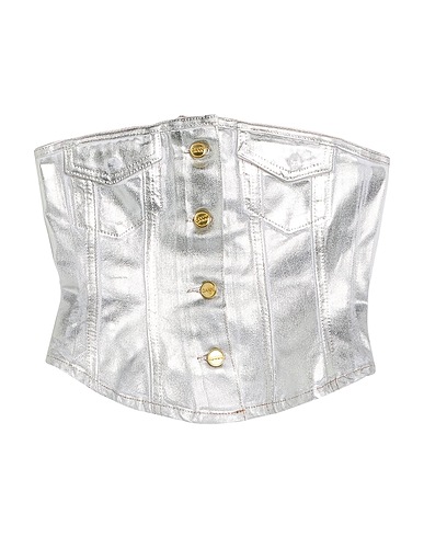 GANNI Top Silver 100% Organic cotton
