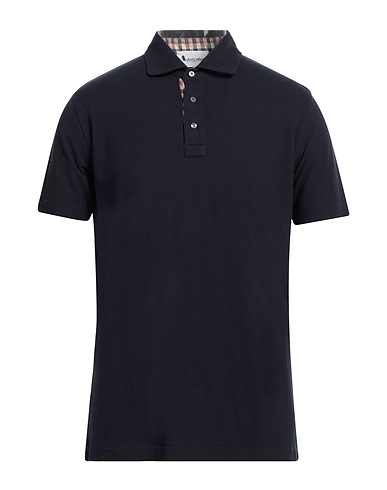 AQUASCUTUM ACTIVE 폴로 셔츠 블랙 100% 코튼
