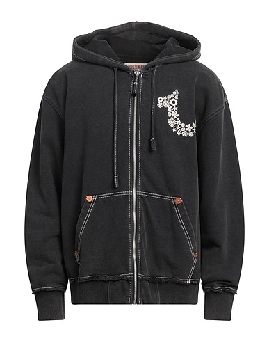 TRUE RELIGION Felpa Antracite 100% Cotone
