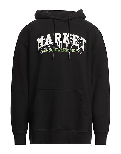 MARKET Hooded track jacket  Black 100% Cotton