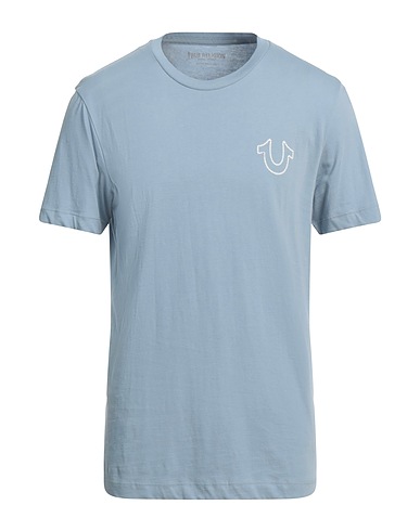 TRUE RELIGION T-shirt Sky blue 100% Cotton