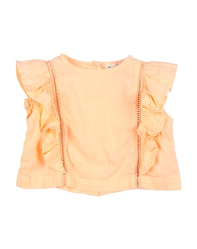 TOCOTO VINTAGE Top Salmon pink 55% Linen, 45% Cotton