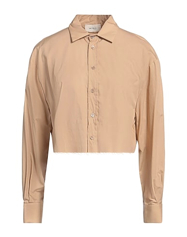 VICOLO Однотонные рубашки и блузки 100% Хлопок